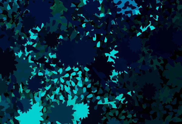 Azul Claro Plantilla Vector Rojo Con Formas Caóticas Ilustración Colorida — Archivo Imágenes Vectoriales