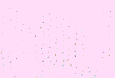 Açık yeşil, baloncuklu kırmızı vektör arka planı. Soyut arka planda bulanık kabarcıklar ve renkli gradyan. Güzel web siteleri için desen.