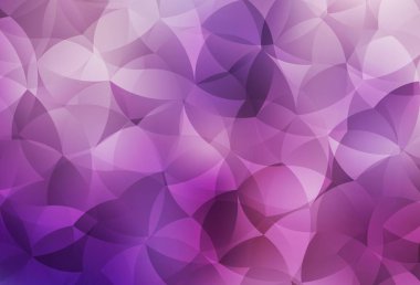 Açık Mor, pembe vektör düşük polimerli doku. Çokgen soyut çizim ve gradyan. Dizaynınız için üçgen desen.