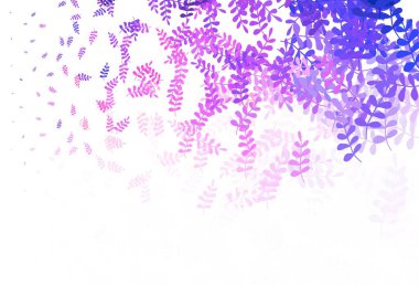 Açık Pembe, yapraklı sarı vektör soyut tasarımı. Soyut şablondaki karalamalarla dekoratif illüstrasyon. Markan için şık bir model..