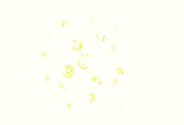 Dairesel hafif turuncu vektör şablonu. Renkli su damlaları olan modern soyut çizimler. Güzel web siteleri için desen.