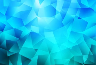 Işık Mavisi vektör soyut mozaik deseni. Origami stilinde gradyan ile yaratıcı geometrik illüstrasyon. Web siteniz için yeni bir doku.