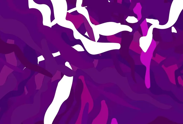 Темно Фиолетовый Вектор Искушают Изогнутыми Линиями Цветная Иллюстрация Простом Кривом — стоковый вектор