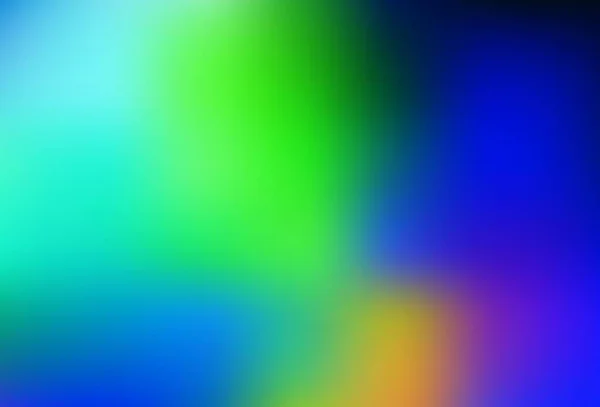 Bleu Clair Vert Vecteur Flou Motif Lumineux Illustration Colorée Abstraite — Image vectorielle