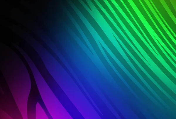 Темний Багатобарвний Векторний Візерунок Яскравими Лініями Повністю Нова Барвиста Ілюстрація — стоковий вектор