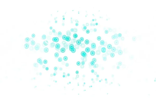 Hellgrüner Vektorhintergrund Mit Blasen Abstrakte Illustration Mit Farbigen Blasen Naturstil — Stockvektor