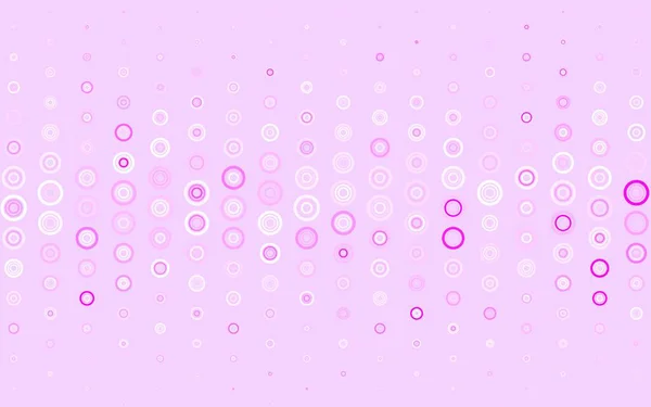 Светло Розовый Векторный Фон Точками Иллюстрация Набором Ярких Красочных Абстрактных — стоковый вектор