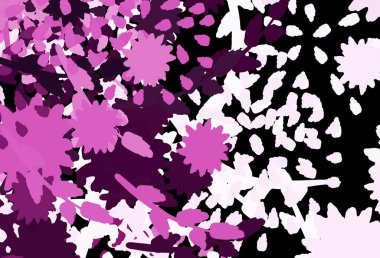 Soyut biçimlerde açık pembe vektör dokusu. Renkli rastgele şekillerle modern soyut illüstrasyon. Duvar kağıtları için zarif tasarım.