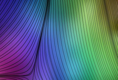 Wry çizgileri ile ışık çokrenkli vektör şablonu. Basit bir şekilde yepyeni renkli bir tasvir. Broşürler, broşürler için doku.