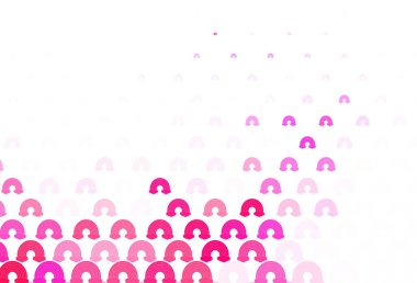 Gökkuşağı işaretli açık pembe vektör şablonu. İzole edilmiş gökkuşağı işaretleri. En iyi tasarım mutlu olaylar.