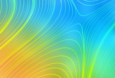 Açık mavi, sarı vektör parlak deseni bulanıklaştırdı. Soyut ve gradyan renkte renkli çizimler. Web siteniz için bulanık tasarım.