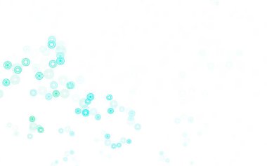 Disklerle açık yeşil vektör dokusu. Bulanık yağmur damlaları olan soyut bir çizim. İş ilanınız için tasarım.