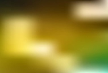 Koyu yeşil, eğri çizgileri olan sarı vektör arkaplan. Basit bir şekilde yepyeni renkli bir tasvir. İş tasarımınız için soyut biçim.