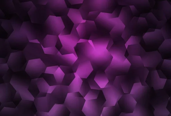 Tmavá Růžová Vektorová Abstraktní Polygonální Šablona Barevná Abstraktní Ilustrace Trojúhelníky — Stockový vektor