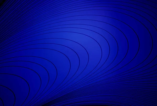 Fond Vectoriel Bleu Foncé Avec Des Lignes Courbées Une Illustration — Image vectorielle