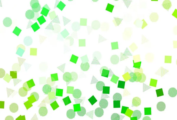 Светло Зеленый Желтый Векторный Обратный Ход Линиями Кругами Ромбами Абстрактная — стоковый вектор
