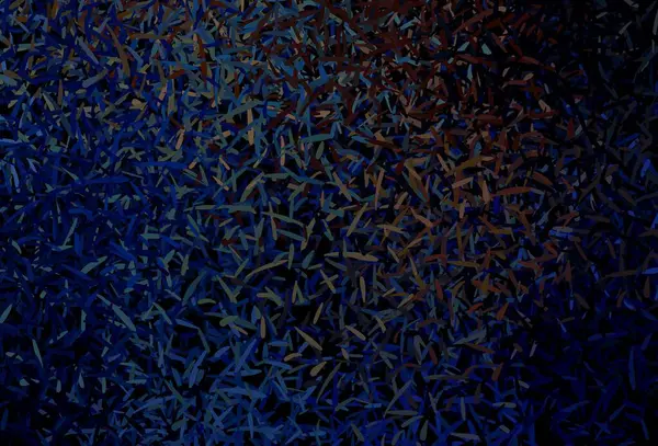 Темно Синяя Желтая Векторная Компоновка Плоскими Линиями Размытый Декоративный Дизайн — стоковый вектор