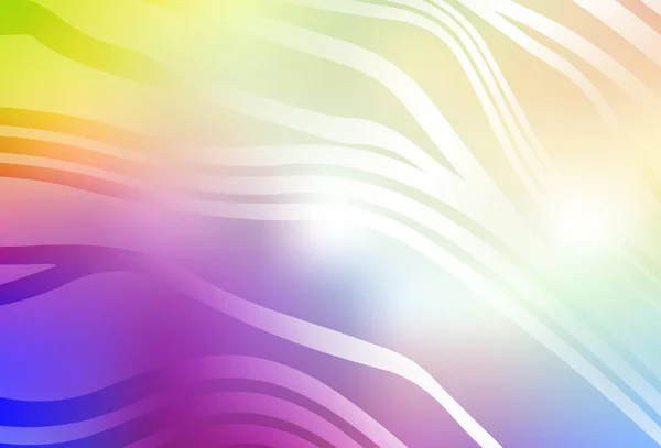 Light Multicolor Vektor Layout Med Våta Linjer Färgglad Gradient Illustration — Stock vektor
