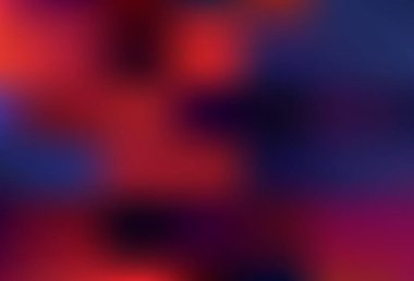 Koyu mavi, kırmızı vektör bulanık şablon. Gradyan ile modern soyut çizim. İş tasarımınız için yeni biçim.