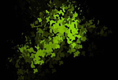 Rastgele şekilli koyu yeşil vektör deseni. Rastgele şekillerle soyut tarzda dekoratif tasarım. Bir cep telefonu için arka plan.