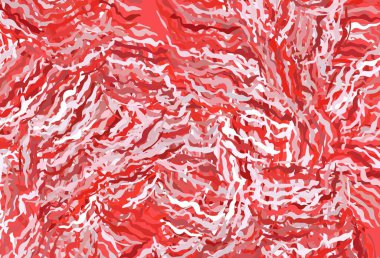 Wry çizgileri olan açık kırmızı vektör arkaplanı. Eğri şekilli yepyeni renkli bir tasvir. İşiniz için en iyi tasarım.