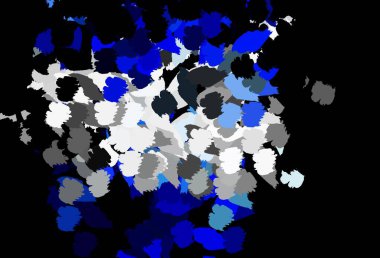 Memphis şekilli koyu gri vektör arkaplan. Modern tarzda değişen renkli kaotik formlar. İşiniz için en iyi akıllı tasarım.