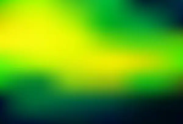 Dark Green Yellow Vector Abstract Blurred Background Creative Illustration Halftone — Stock Vector