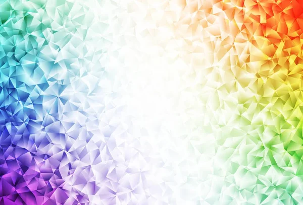 Işık çok renkli vektör parlayan üçgen zemin. Origami tarzında gradyan ile geometrik çizim. Dizaynınız için üçgen desen.