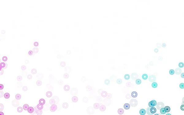 Světle Fialové Růžové Vektorové Pozadí Bublinami Rozmazaný Dekorativní Design Abstraktním — Stockový vektor