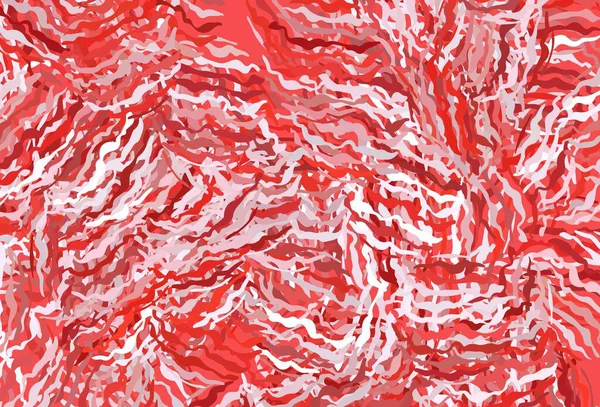 Wry çizgileri olan açık kırmızı vektör arkaplanı. Eğri şekilli yepyeni renkli bir tasvir. İşiniz için en iyi tasarım.