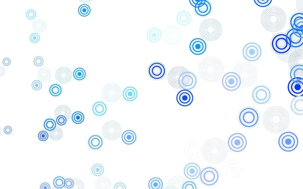 Fond Vectoriel Bleu Clair Avec Bulles Illustration Avec Ensemble Cercles — Image vectorielle