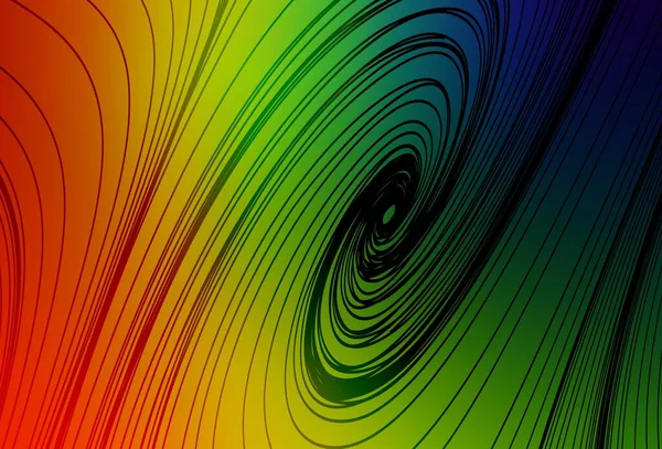 Çizgileri olan koyu renkli vektör arkaplanı. Soyut ve gradyan renkte renkli çizimler. Fikirlerin için bir örnek..