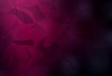 Karmaşık poliotik şekilli koyu pembe vektör şablonu. Renkli rastgele şekillerle modern soyut illüstrasyon. Web siteniz için basit tasarım.