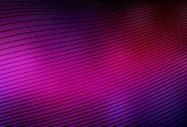 Alaycı çizgileri olan koyu pembe vektör düzeni. Basit çizgilerle renkli gradyan çizimi. Broşürler, broşürler için doku.