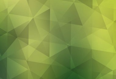 Açık yeşil, sarı vektör düşük polimer arkaplan. Origami stilinde gradyan ile yaratıcı geometrik illüstrasyon. İşiniz için yepyeni bir tasarım..