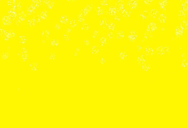 Luz Vetor Amarelo Pano Fundo Natural Com Folhas Doodle Ilustração — Vetor de Stock