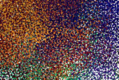 Noktalı koyu renkli vektör arkaplanı. Soyut arka planda bulanık kabarcıklar ve renkli gradyan. Marka kitabınız için yeni şablon.