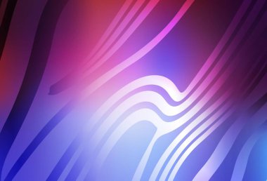 Açık mavi, kırmızı vektör desenli ve ince çizgili. Eğri şekilli yepyeni renkli bir tasvir. İş tasarımınız için şablon.