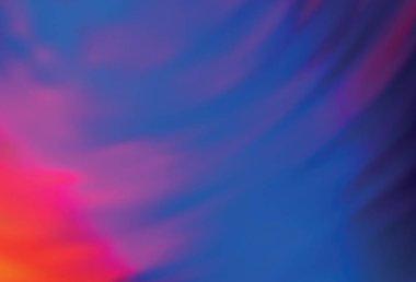 Açık mavi, kırmızı vektör parlak dokuyu bulanıklaştırdı. Parlak renkli bir illüstrasyon. İş tasarımınız için yeni biçim.