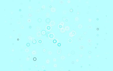 Açık mavi, benekli yeşil vektör arkaplan. Parlak renkli soyut çemberlerin olduğu bir resim. İş ilanınız için tasarım.