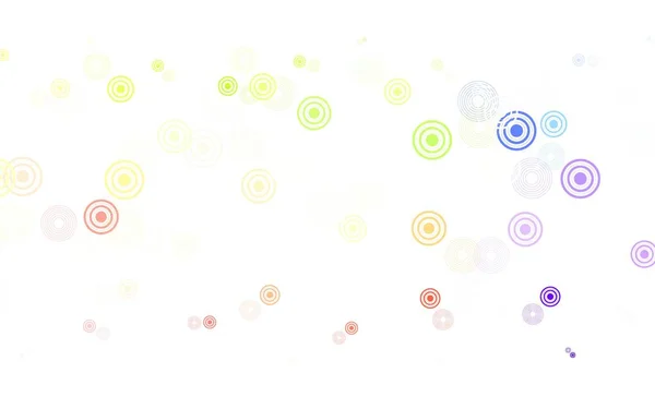 Světlo Multicolor Vektorové Pozadí Bublinami Abstraktní Ilustrace Barevnými Bublinami Přírodním — Stockový vektor