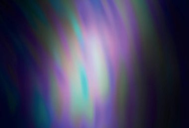 Koyu mavi vektör parlak şablonu bulanıklaştırdı. Gradyan ile modern soyut çizim. İş tasarımınız için yeni biçim.