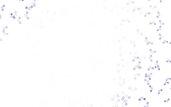 Modèle Vectoriel Violet Clair Avec Des Cercles Design Décoratif Flou — Image vectorielle