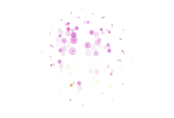 浅粉色 红色矢量背景与斑点 采用带气泡的抽象风格的模糊装饰设计 招贴画设计 网站横幅设计 — 图库矢量图片