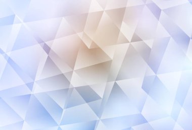 Hafif Mor vektör soyut mozaik desen. Gradyanı olan zarif parlak çokgen çizimi. Pankartın için tamamen yeni bir şablon.