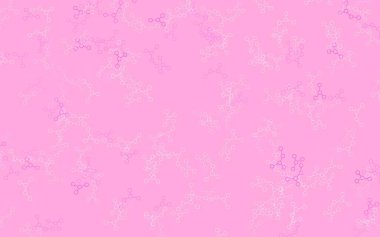 Açık Pembe, sarı vektör arkaplan ve yapay zeka formları. Yapay zeka bağlantılarıyla basit bir şekilde renkli tasarım. Zeka ve yenilik reklamları için şablon.