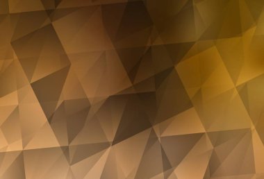 Light Orange vektörü soyut çokgen arkaplan. Yarım ton şeklinde, üçgenli yaratıcı illüstrasyon. Web siteniz için çokgen tasarım.