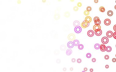 Noktalı ışık çok renkli vektör arkaplanı. Bulanık dekoratif tasarım baloncuklu soyut tarzda. Fütürist reklamlar ve kitapçıklar için şablon.