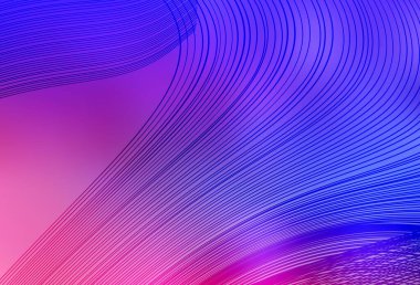 Açık pembe, çizgileri olan mavi vektör deseni. Soyut tarzda gradyan çizgilerle akıllı illüstrasyon. Reklamınız için yepyeni tasarım..