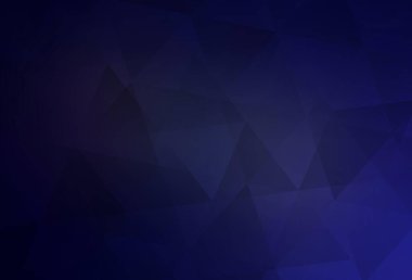 Koyu Mor vektör üçgen mozaik şablon. Üçgenli renkli soyut çizimler. İş tasarımınız için yepyeni bir tarz.